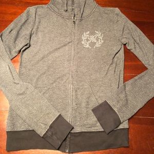 Hooded Zip Up Miss Me Jacket